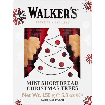 Shortbread Walkers Christmas Trees Mini 150 Gr
