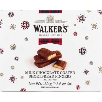Shortbread Walkers Fingers Xocolata Amb Llet 160 Gr