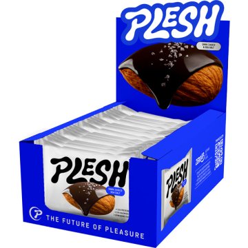 Almendras Plesh Chocolate Negro Y Sal Bolsa 30 Gr