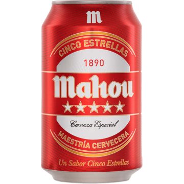 Cervesa Mahou Cinco Estrellas Llauna 33 Cl