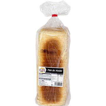 Pan De Molde Codan Sin Corteza Bolsa 500 Gr