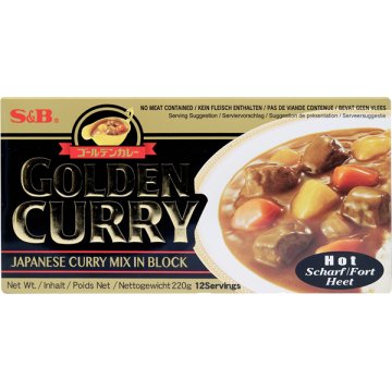 Salsa S&b Golden Curry Polvo Bloque 220 Gr 12 Servicios
