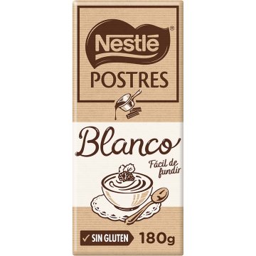 Chocolate Nestlé Postres Blanco Tableta 180 Gr