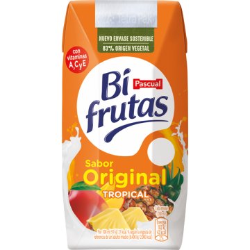 Zumo Pascual Bifrutras Tropical Original 200 Ml Pack 6