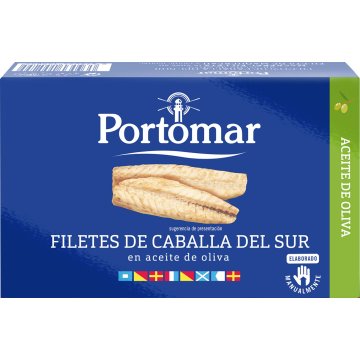 Caballa Portomar Filete Aceite De Oliva Lata Ro 125 Gr