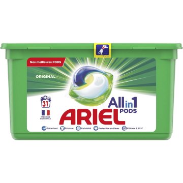 Detergente Ariel Pods 3 En 1 29+5 Dosis