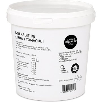 Sofregit Antoni Izquierdo Ceba I Tomàquet Cubell 1.5 Kg