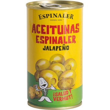 Aceitunas Espinaler Jalapeños 200/220 Lata 350 Gr