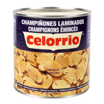 Champiñon Celorrio Primera Laminado Lata 3 Kg