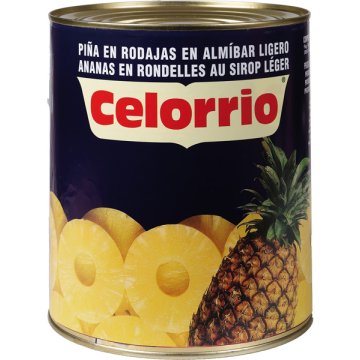 Piña Celorrio Almíbar 50/60 Lata 3 Kg