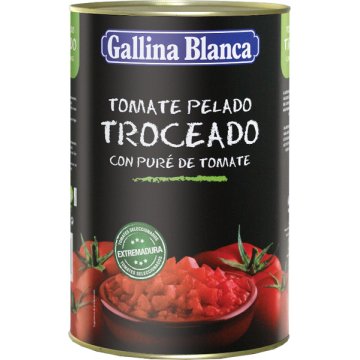 Tomàquet Gallina Blanca Trossos Llauna 4 Kg