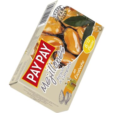 Mejillones Pay Pay Escabeche 8/12 120 Gr