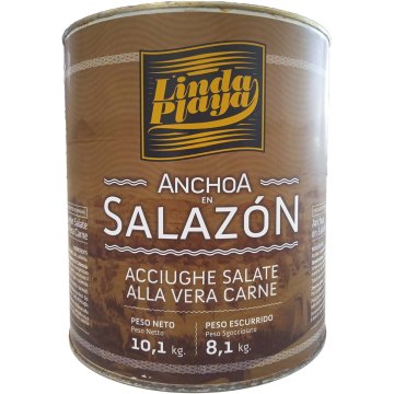 Anchoas Linda Playa Salazon Lata 10 Kg