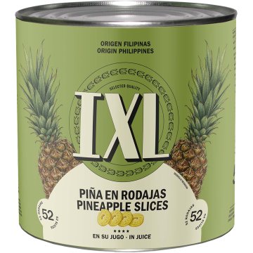 Piña Ixl En Su Jugo Rodajas Lata 3 Kg