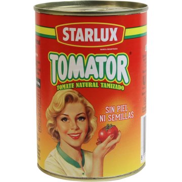 Tomate Starlux Tomator Natural Tamizado Lata 400 Gr