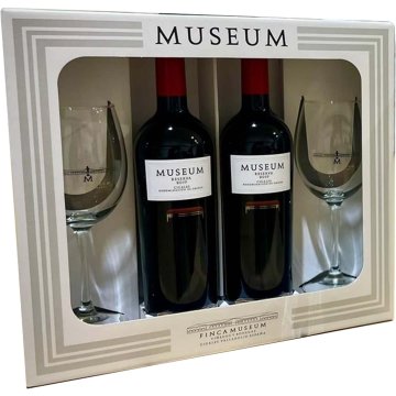 Vino Museum Reserva Tinto 14.5º Estuche 75 Cl 2 Botellas + 2 Copas