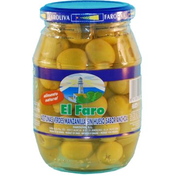 Olives Faro Mançanenca Sense Os Vidre 370 Ml