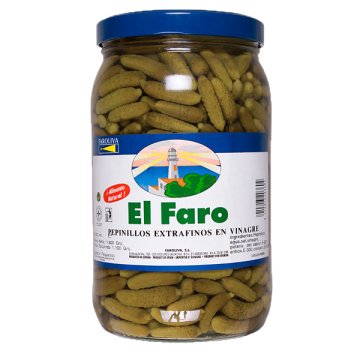 Pepinillos Faro Vinagre Extrafinos Tarro 3.85 Kg