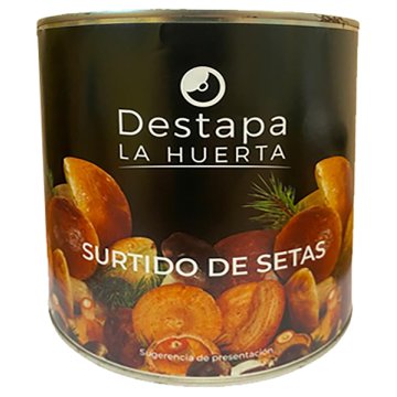 Setas Destapa La Huerta Surtido 1ª Al Natural Lata 3 Kg