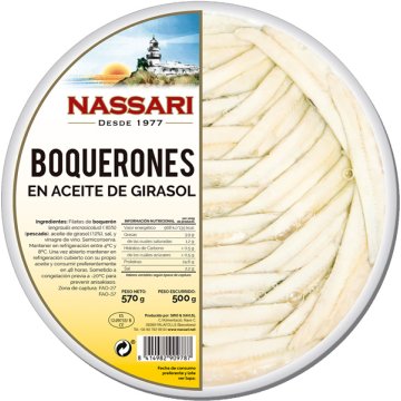 Boquerones Nassari Vinagre Pandereta 500 Gr