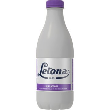Llet Letona Sense Lactosa Semi Ampolla Plàstic 1.5 Lt