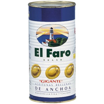 Aceitunas Faro Rellenas Anchoa Lata 1.4 Kg