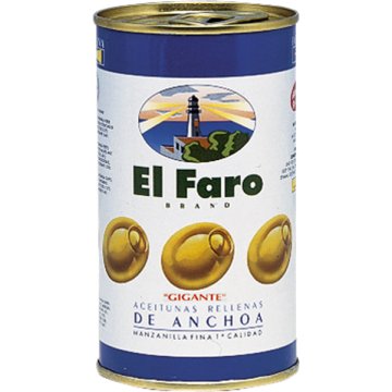 Olives Faro Farcides Anxova Llauna 450 Gr