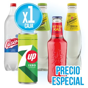 1 CAJA DE PRODUCTOS SCHWEPPES 1 CAJA DE PRODUCTOS SCHWEPPES