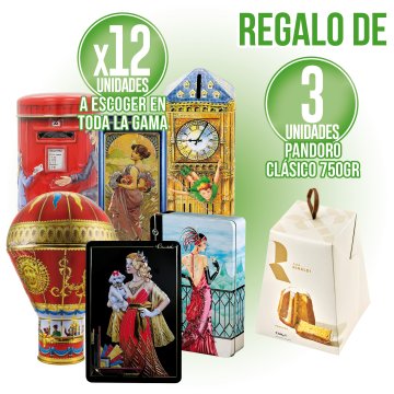 POR 12 UNIDADES A ELEGIR DE CHURCHILL'S, REGALO DE 3 PANDOROS.