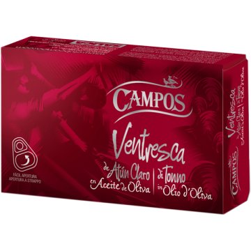 Ventresca De Atún Claro Campos En Aceite De Oliva Lata 120 Gr