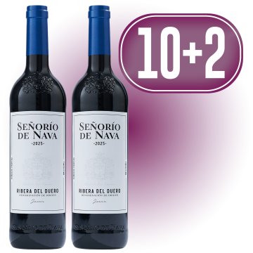 10 BOTELLAS SEÑORIO DE NAVA TINTO JOVEN + REGALO 2 BOTELLAS SEÑORIA DE NAVA TINTO JOVEN