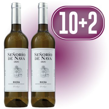 10 BOTELLAS SEÑORIO DE NAVA BLANCO VERDEJO + REGALO 2 BOTELLAS SEÑORIO DE NAVA BLANCO VERDEJO