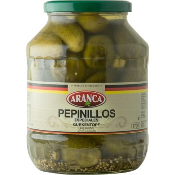 Pepinillos Aranca Especiales Vidrio 1.7 Lt