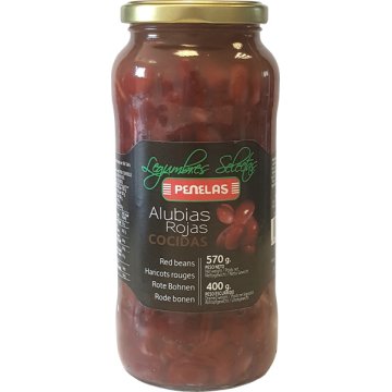 Mongetes Penelas Vermelles Extra Cuites Pot 580 Ml