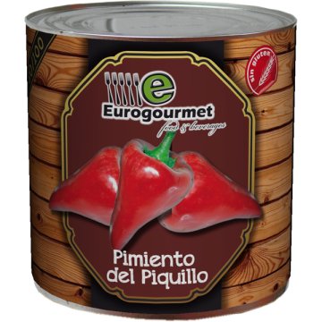 Pimiento Eurogourmet Piquillo 80/100 Lata 3 Kg