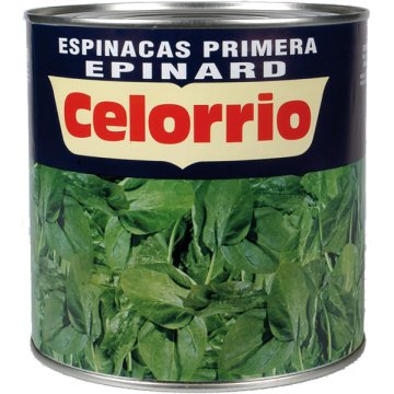 Espinacs Celorrio Cuites Llauna 3 Kg