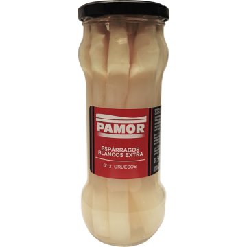 Espàrrecs Pamor Extra Blanc 8/12 Pot 370 Gr