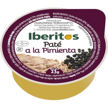 Paté Iberitos A La Pimienta Tarrina 25 Gr 45 U