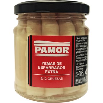Espàrrecs Pamor Puntes Blanques Extra 8/12 Pot 212 Gr