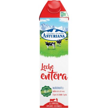 Leche Asturiana Entera Brik 1 Lt