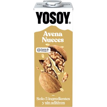 Bebida De Avena Yosoy Con Nueces Brik 1 Lt