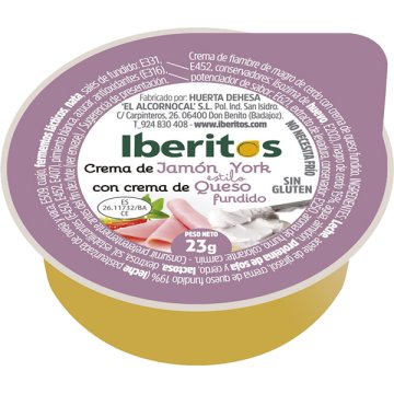 Crema York-formatge Iberitos 0º 25 Gr 45 U