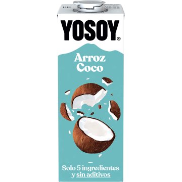 Bebida De Arroz Yosoy Con Coco Brik 1 Lt