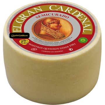 Formatge El Gran Cardenal Mescla Semicurat Roda 1 Kg