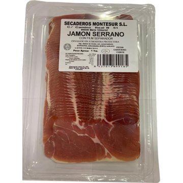 Jamón Montesur Loncheado 0º Bandeja Con Gas 500 Gr