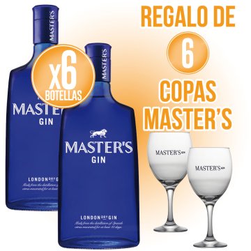Ginebra Master's 70 Cl + 6 Copas