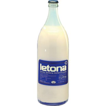 Leche Letona Entera Vidrio 1 Lt