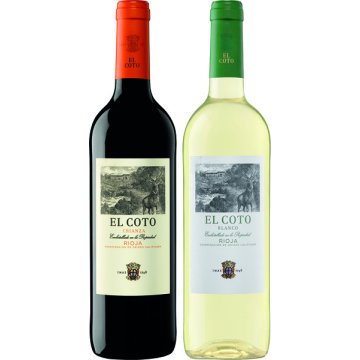 Vino Coto Tinto Crianza 12.5º 75 Cl +1 Bot Coto Blanco