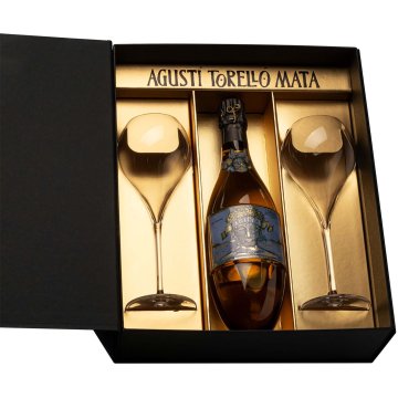 Cava Agusti Torello Kripta Brut Nature Gran Reserva 11.5º Estuche 75 Cl 1 Bot + 2 Copas Balón Italesse