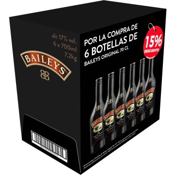 Crema De Whisky Baileys Irish Cream 17º 70 Cl Promocaja 15% Dto